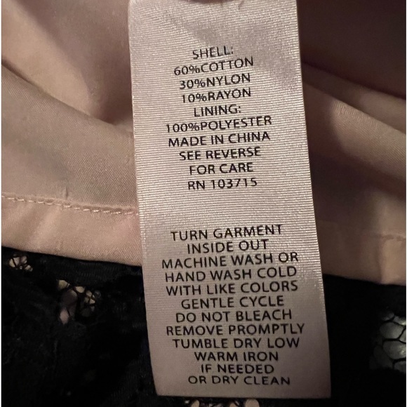 NANETTE LEPORE LIKE NEW NAVY LACE ILLUSION FLOUNCE HEM DRESS SIZE 4 - Picture 9 of 13